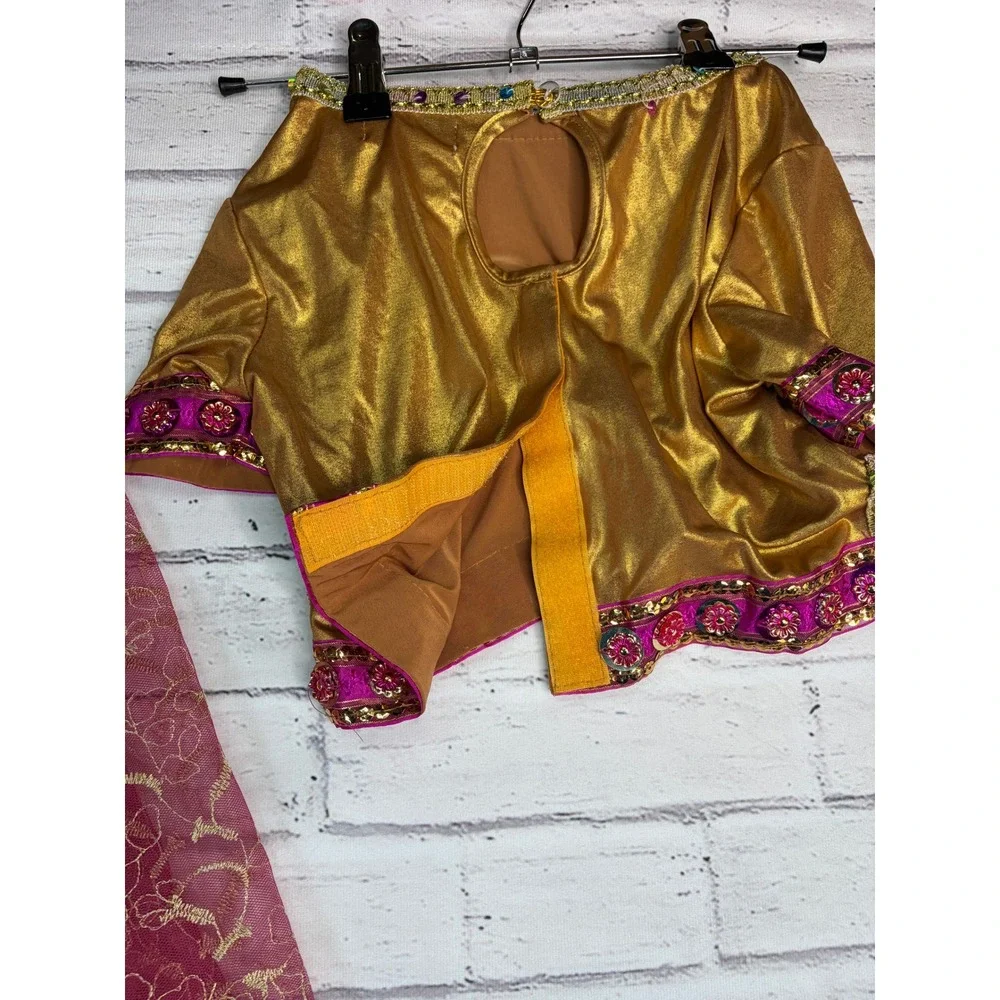 Chasing Fireflies Wishcraft Maharani Costume Girls 8 Pink Gold